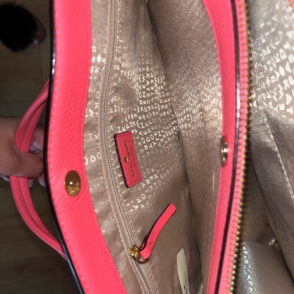 Kate Spade neon pink tote crossbody bag - Picture 6 of 6